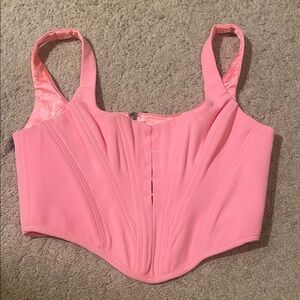 HOUSE OF CB FRANGELICA PINK CORSET TOP